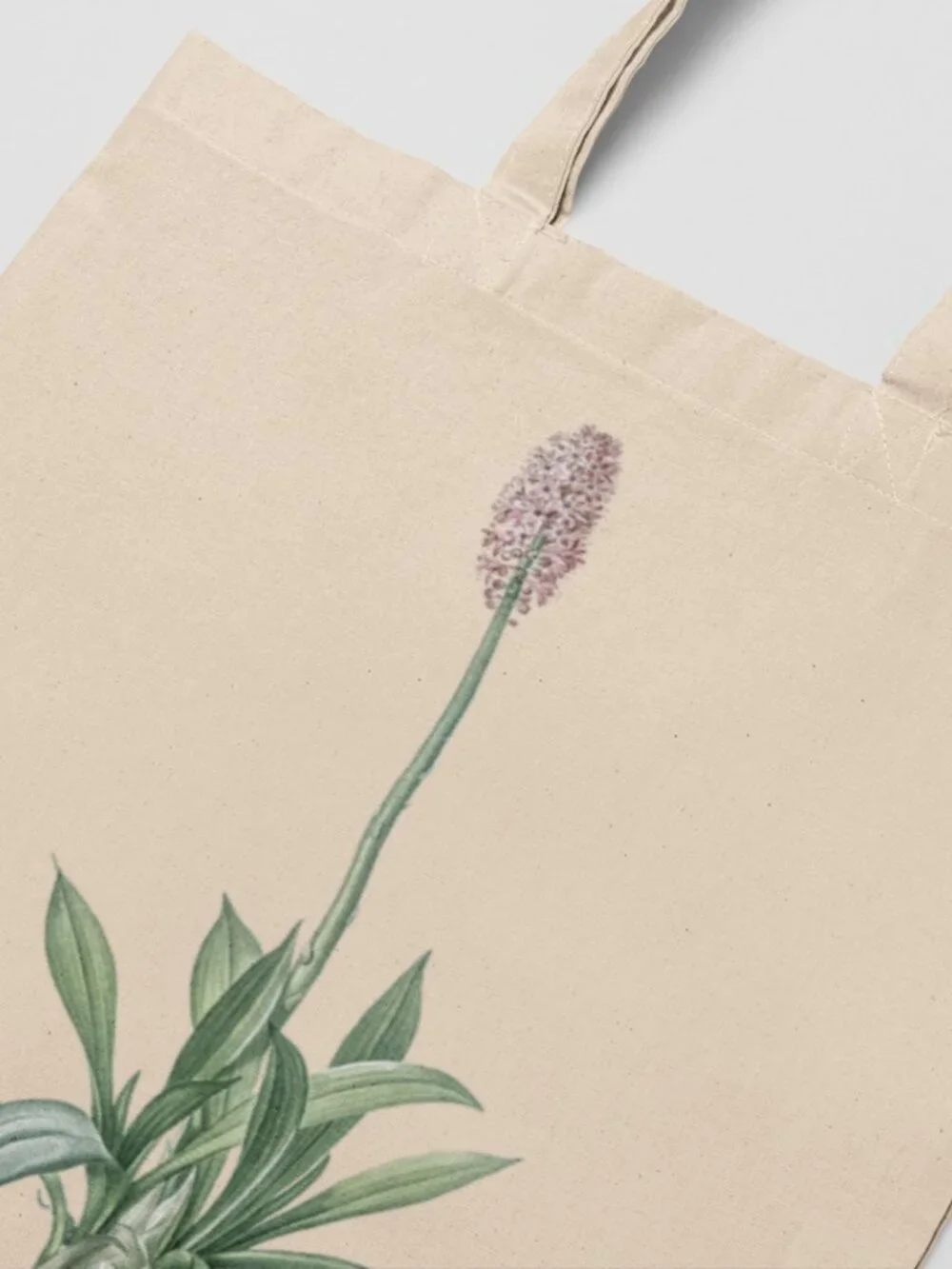 Swamp Pink Vintage Floral Print Graphic Canvas Tote Bag